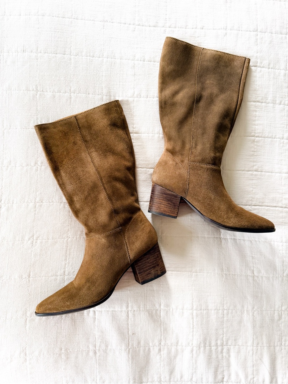 Lucky Brand Janvier Brown Suede Tall Boots Size 8M